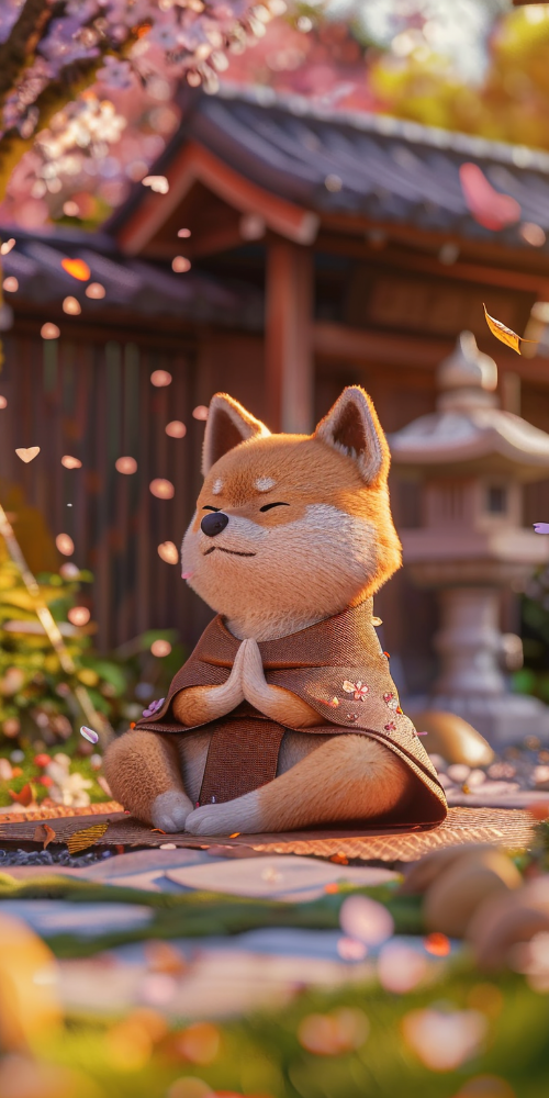 illustration shiba